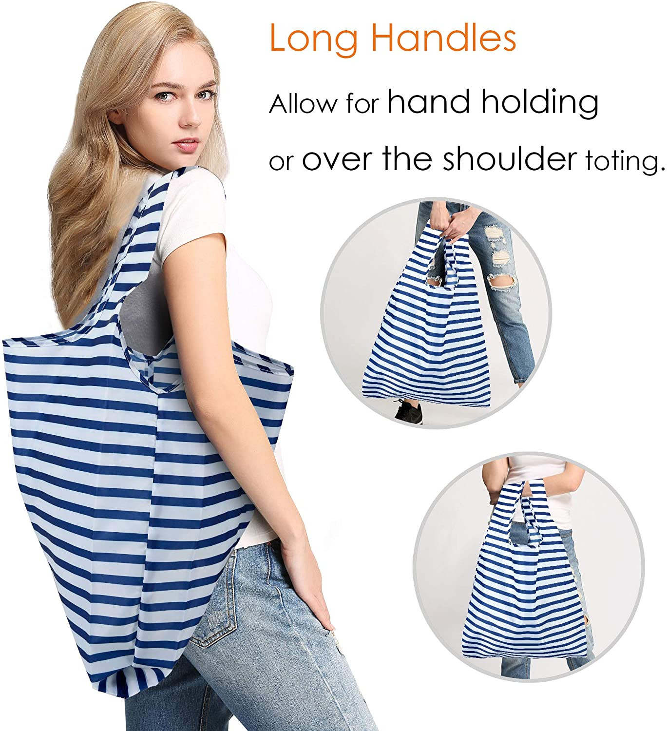 Gift Bags Reusable Grocery Bags Shopping Bags Large Tote Bag 12 Pack Foldable
