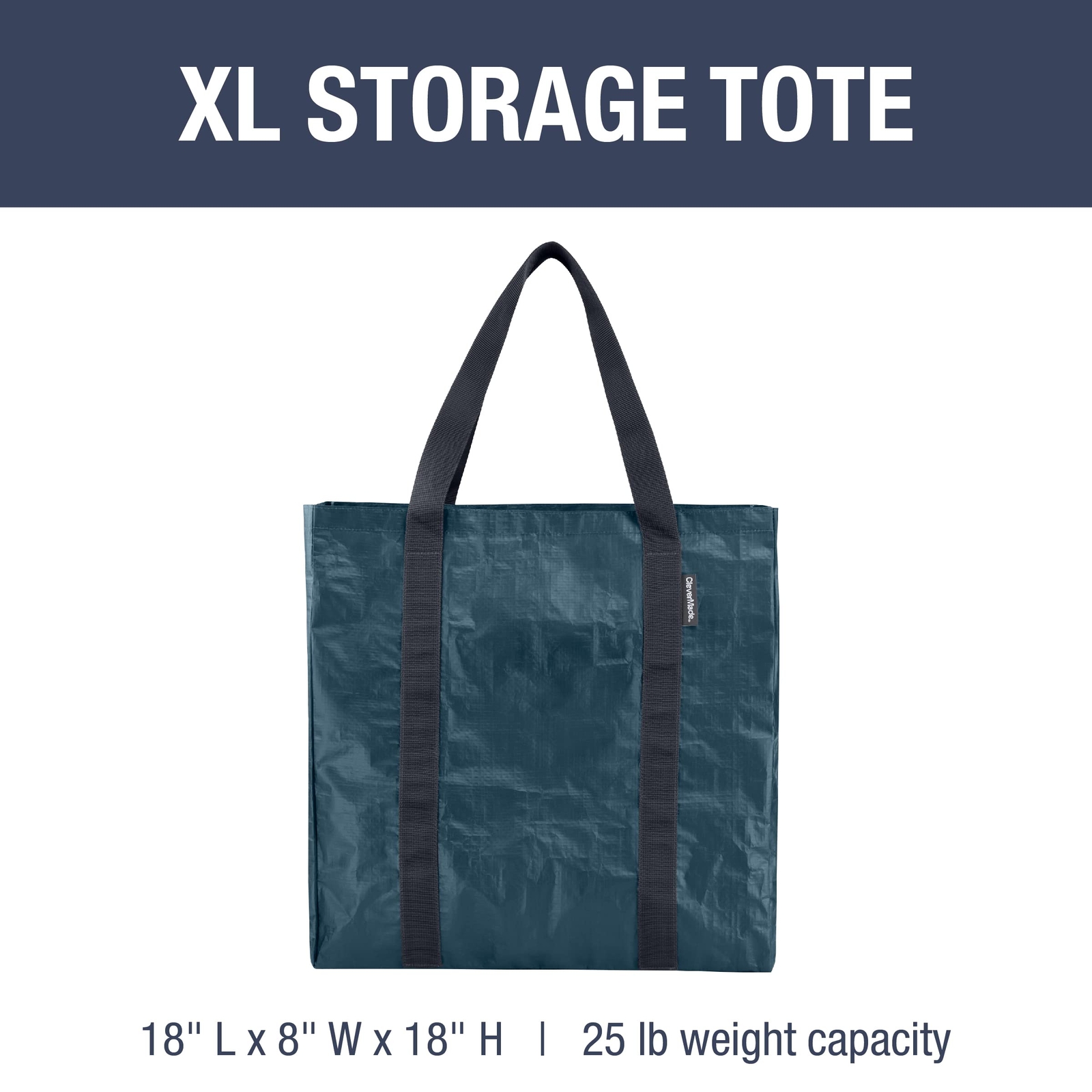 2 Pack Storage Tote Tall Frakta Shopping Bag Heavy Duty Multipurpose Bags For Mo