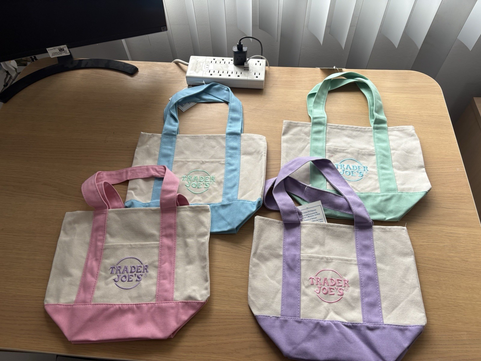 Trader Joe’s Easter Tote Bags 2024 | New | Reusable Grocery Canvas | Small