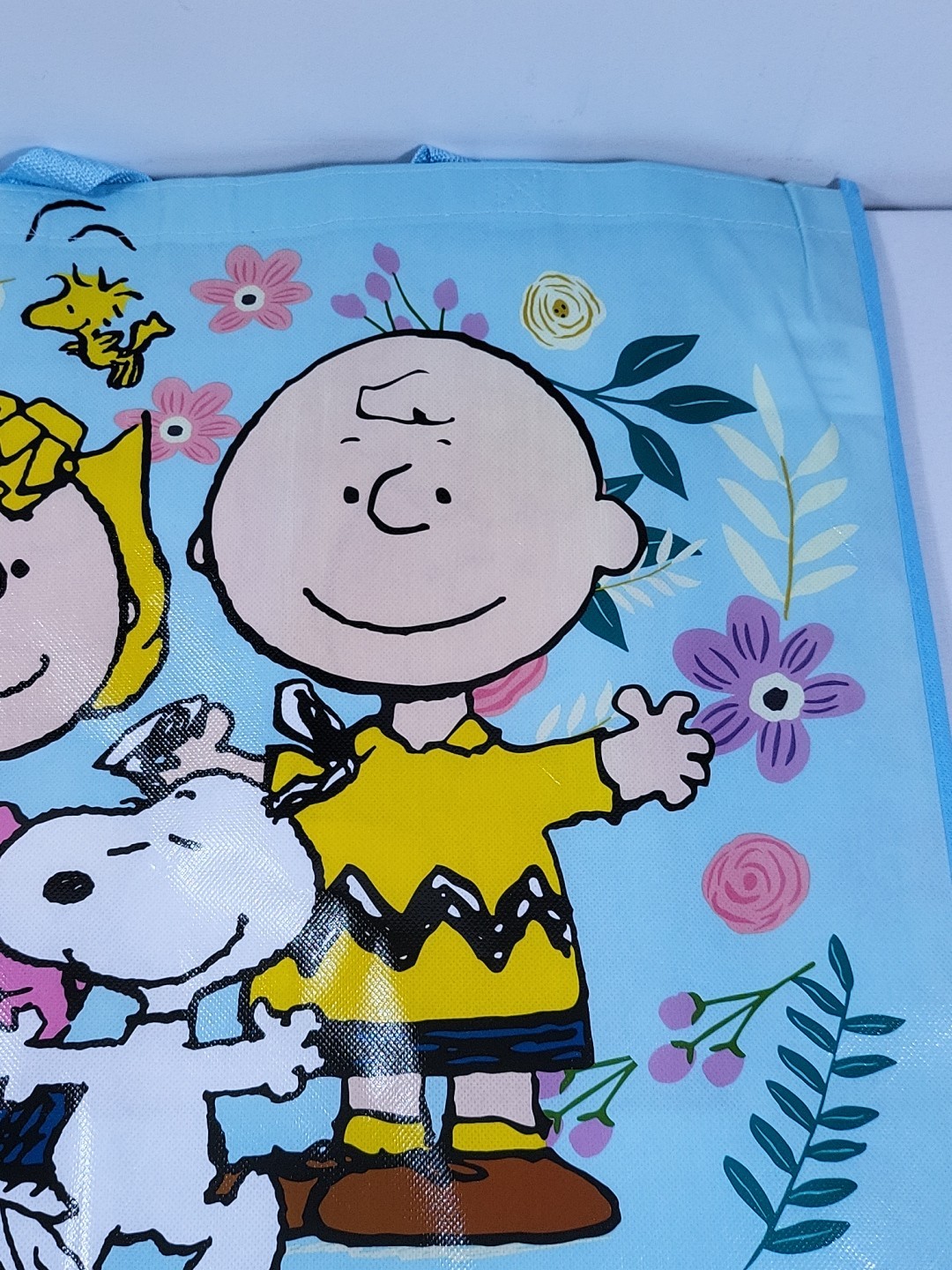 Peanuts New Snoopy & Gang Reusable Shopping Bag Grocery Travel Bag