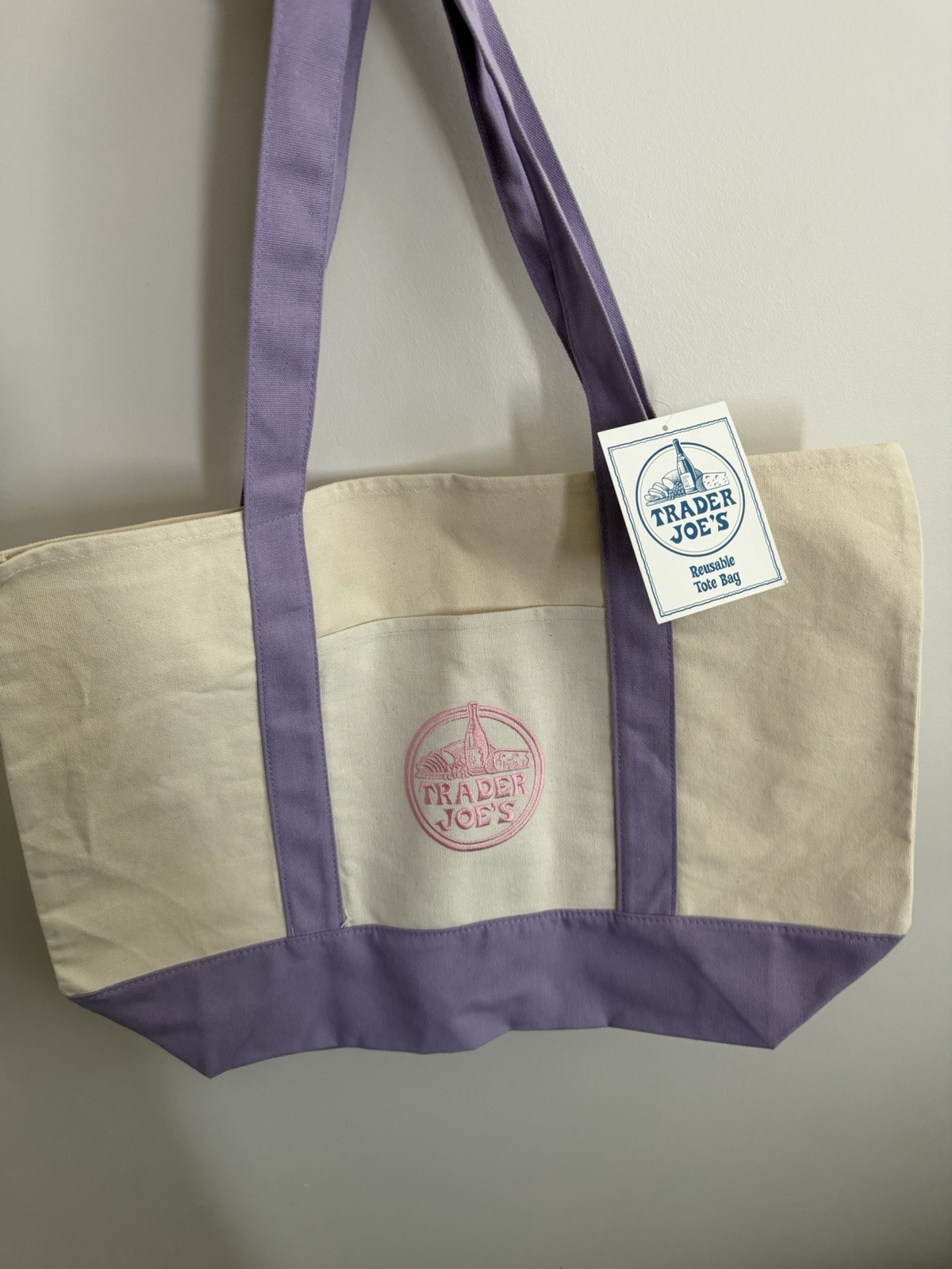 Trader Joe’s Large Lavender Tote