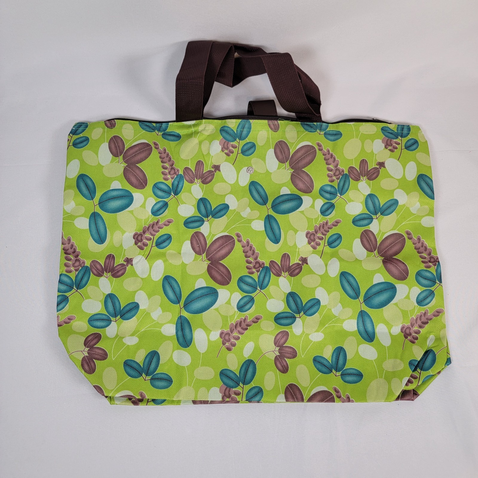Reusable shopping bag “leaf” print Medium size