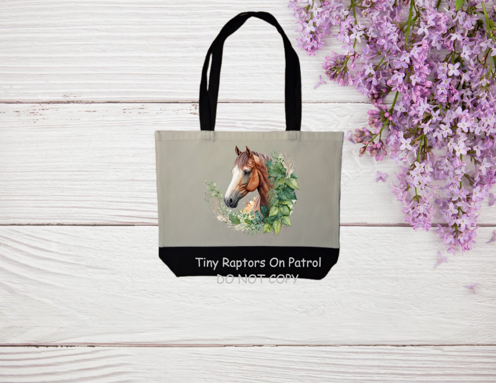 Horses~ Canvas Tote Bag~FREE shipping~shopping~CHOICE~Reusable~Gift~ Floral~ USA