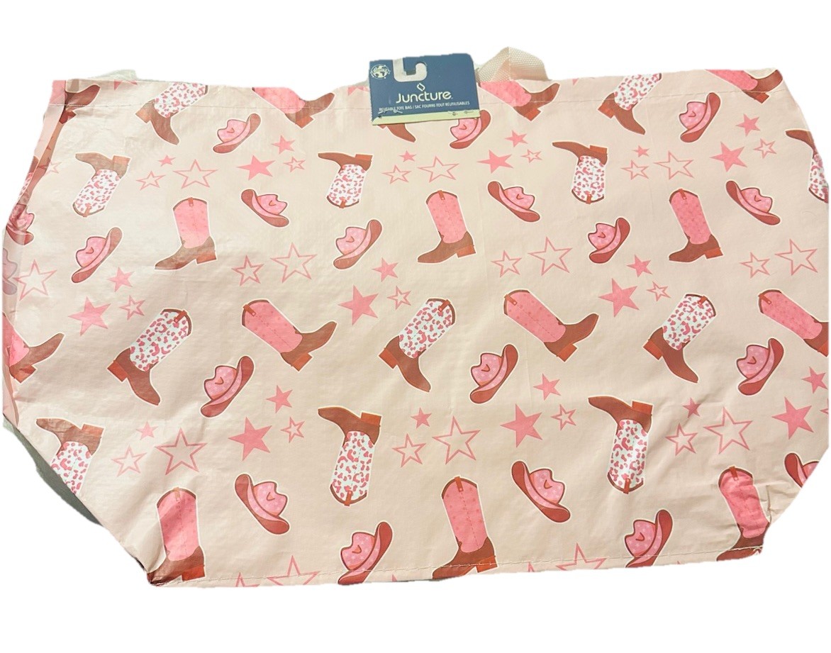 Juncture 14x16in Boos And Hats Rodeo Texas Reusable Inspirational Bag W/Handles.