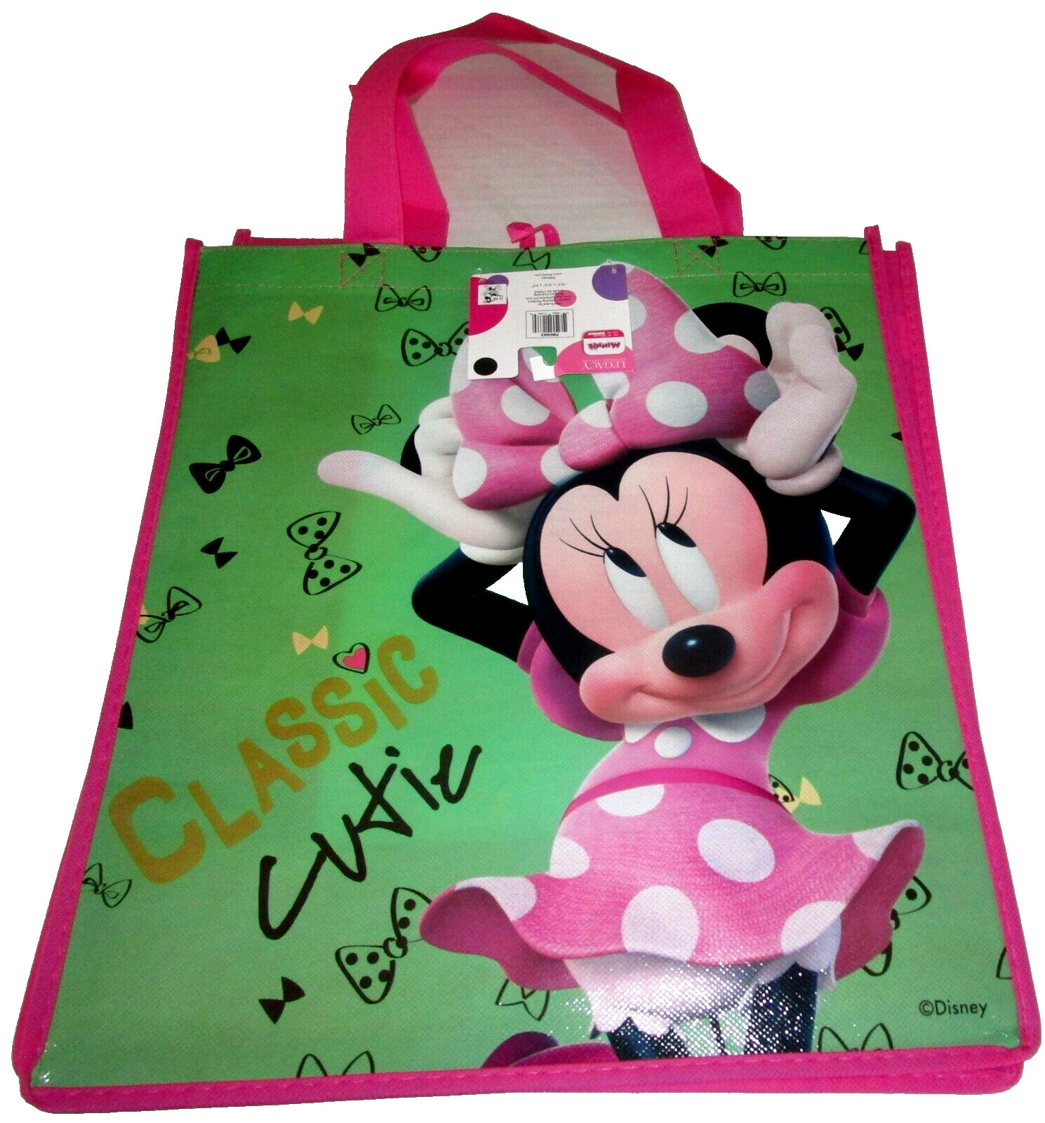 Disney Junior Reusable Tote ~ MINNIE MOUSE~CLASSSIC CUTIE ~ 13.5″ x 15.5″ x 6.5″