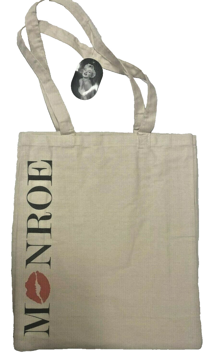 Marilyn Monroe Lips Shopper Tote Bag Cotton Canvas
