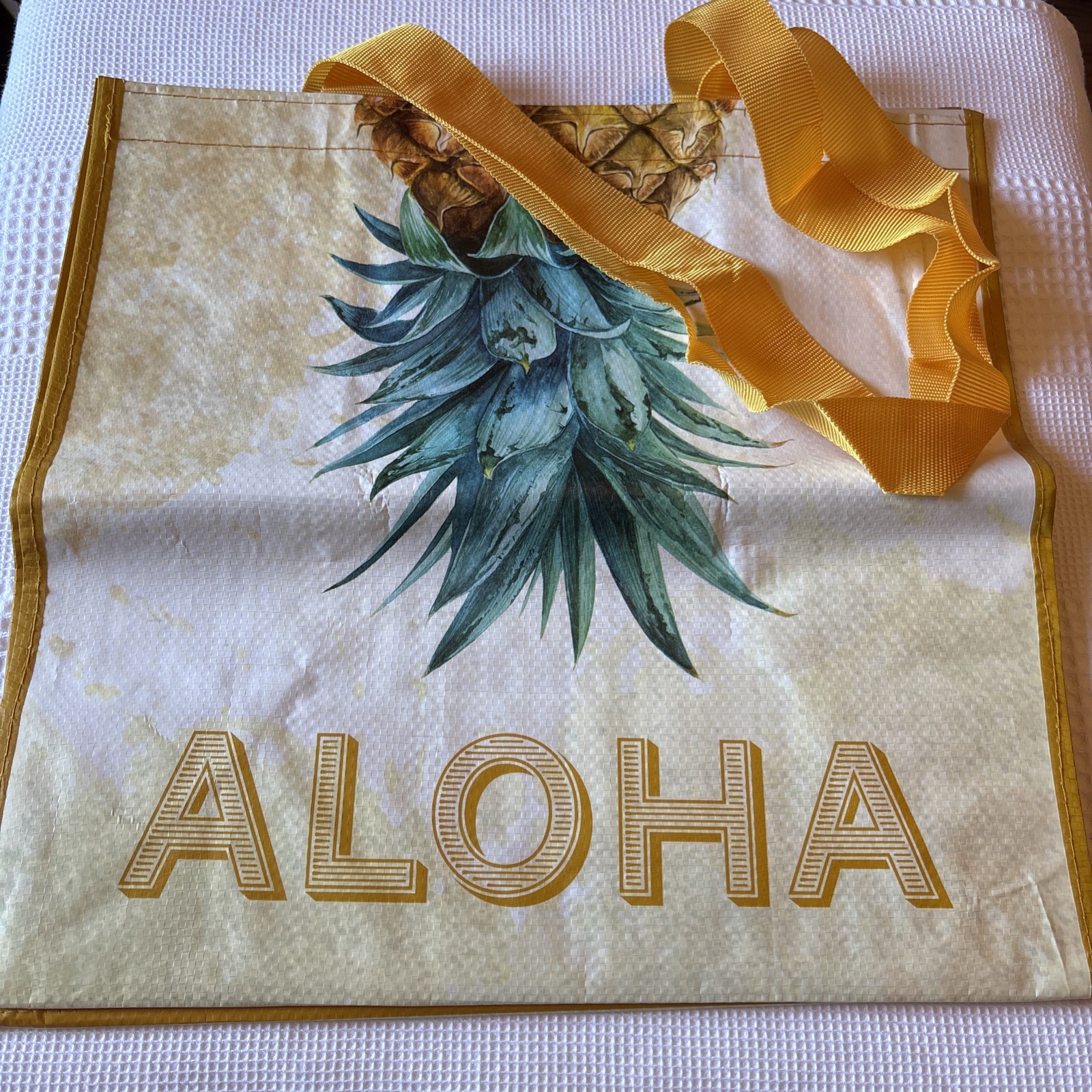 HAWAII Costco Keep Cool Pineapple Reusable Shopping Bag Limited Edition Retired