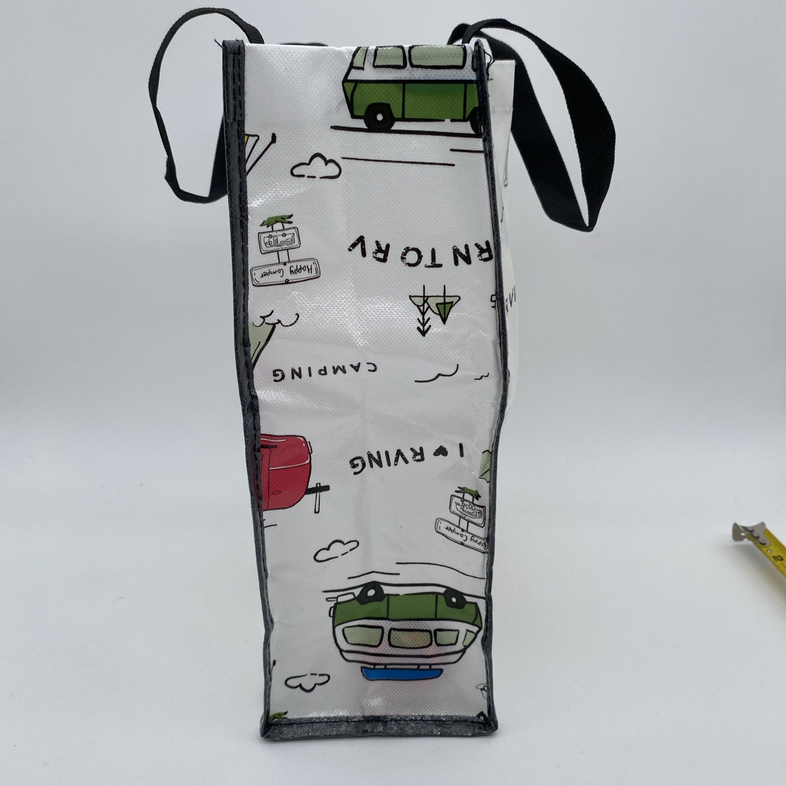 Born to RV Campground Reusable Bag 14x14x5 Camping Tent Theme Rving