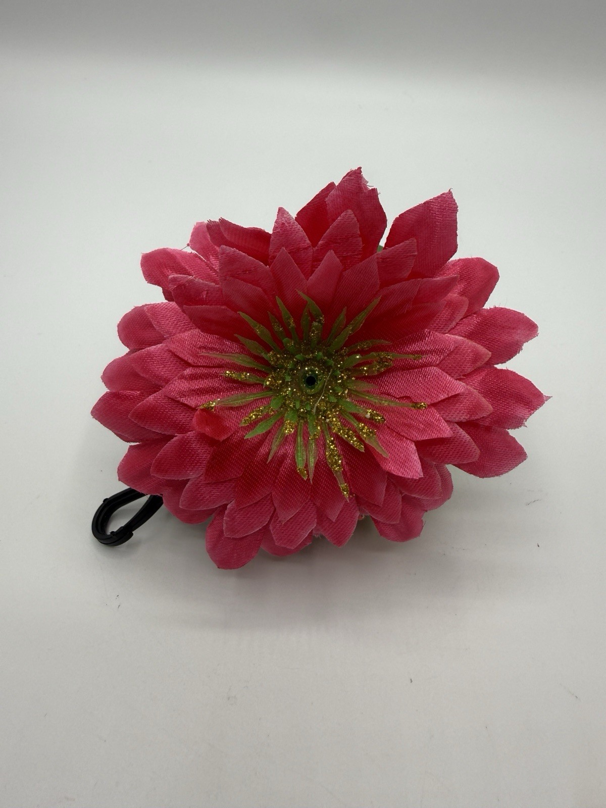 Lightweight Reusable Grocery Market Bag Pink Flower Folds inside itself 17”X 15”