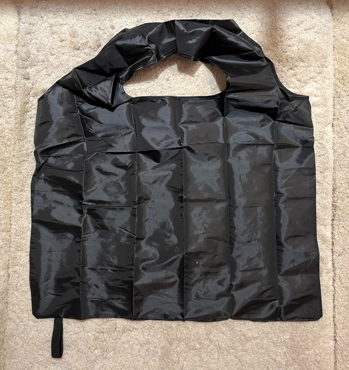 Foldable Reusable Shopping Bag Washable Nylon Grocery Tote with Holder Travel