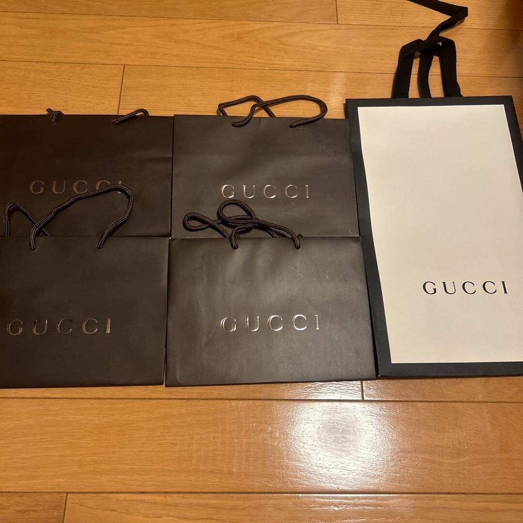 Set of 12- Authentic GUCCI Multi-colored Shopping Paper GiftTote Bags Large size