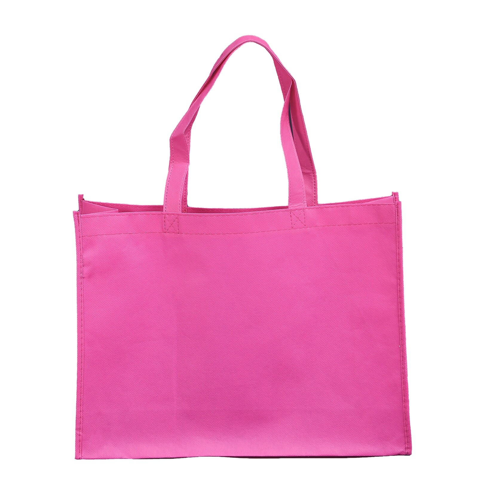 Non-Woven Shopping Bags Reusable Gift & Promotional Bag Wholesale 100pack Pink