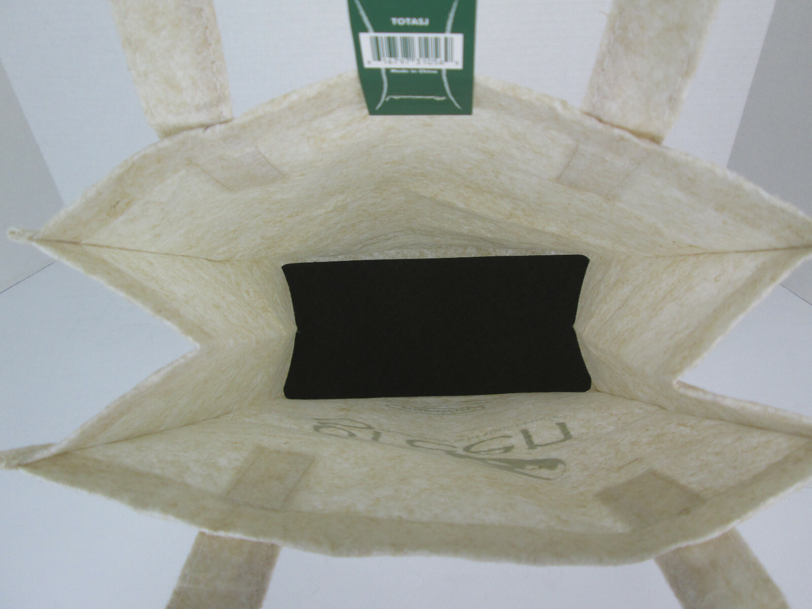 Lot of 2 New Go Green Jute Reusable Tote Bag 10″ x 5″ x 13″ Bio-degradable Fiber