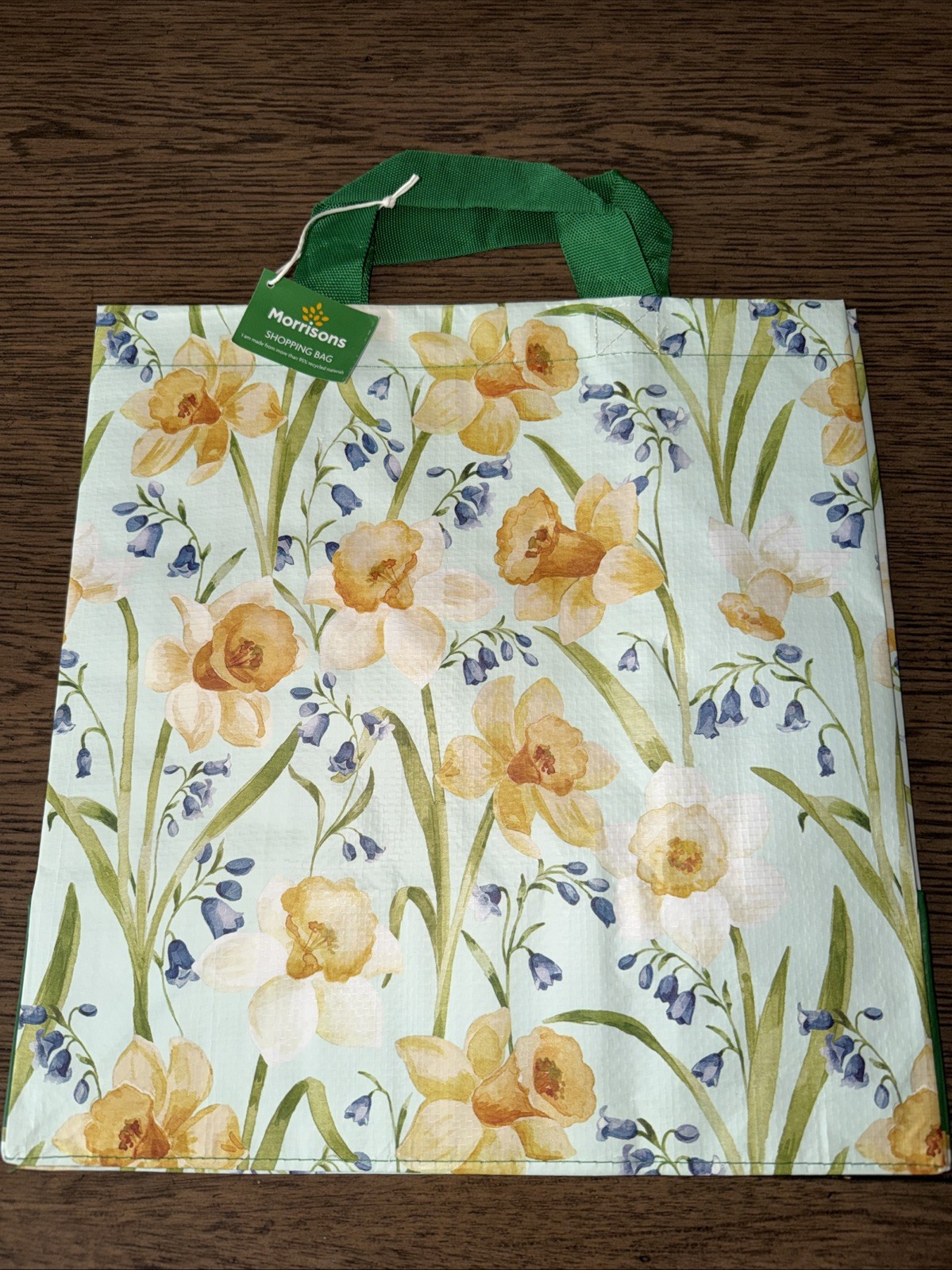 Morrisons UK shopping bag NEW 15 X 15.50” Floral Design