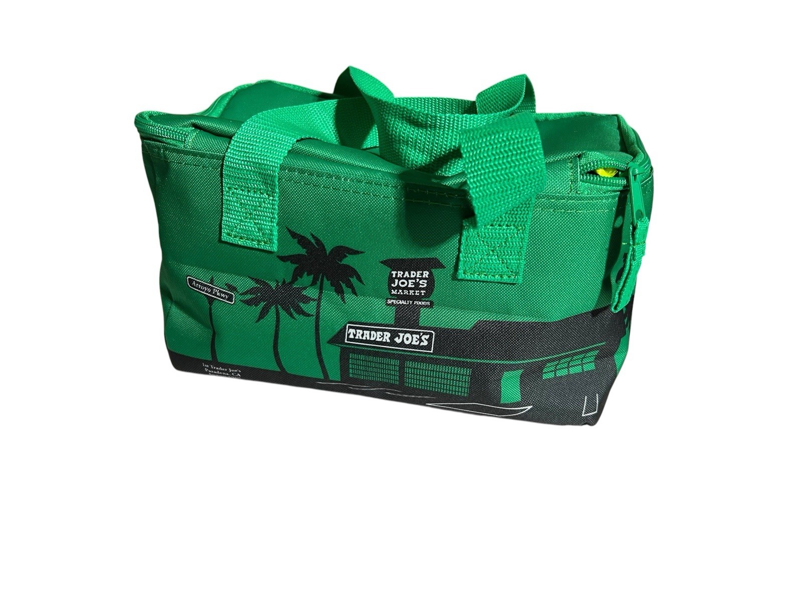Red & Green Holiday Trader Joe’s Mini Insulated Cooler Tote Lunch Bag Limited