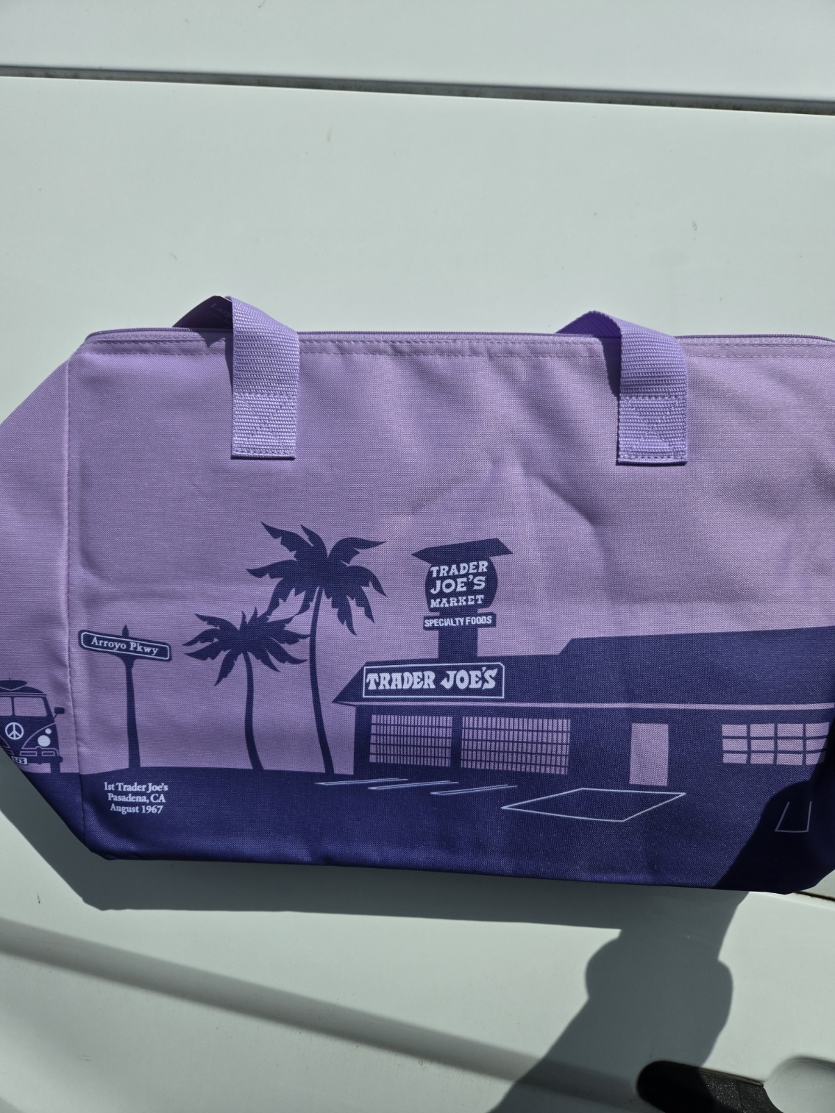 Trader Joe’s 8 Gallons Reusable Bag Cooler Large Insulated Tote Lavender Purple