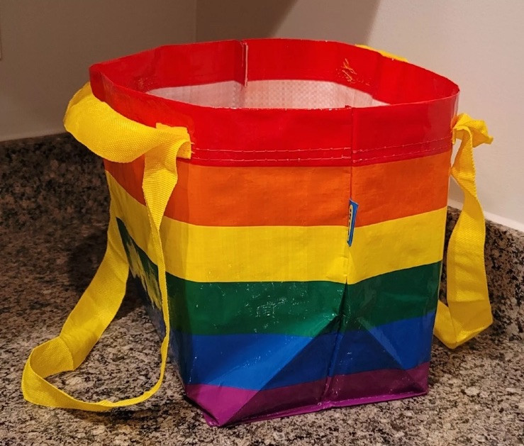 Ikea Limited Edition Rainbow Pride Storstomma Reusable Bag – Small (13 L) – NEW