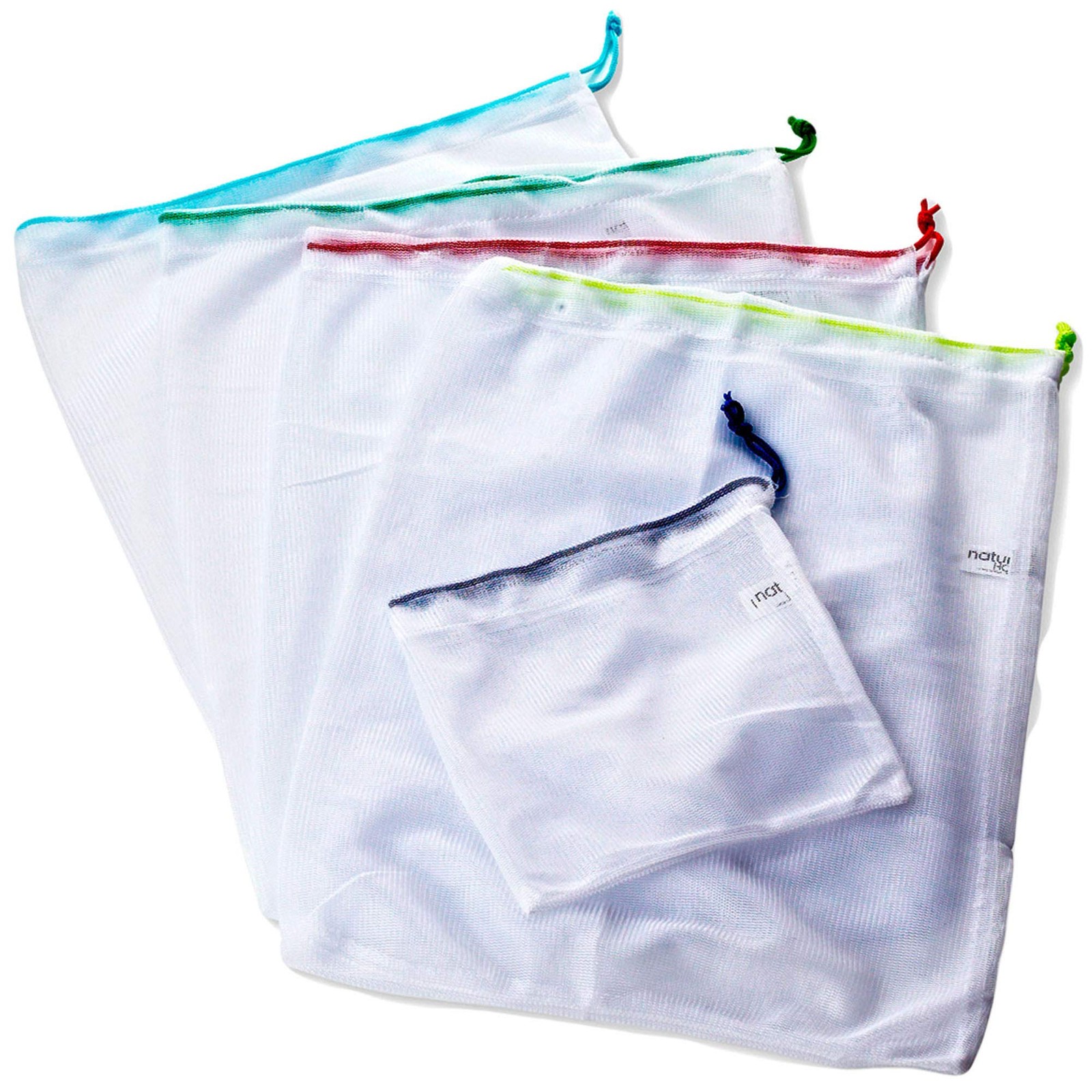 Natural Home Reusable Veggie Bags 5Pk, 1 EA 1 EA, White