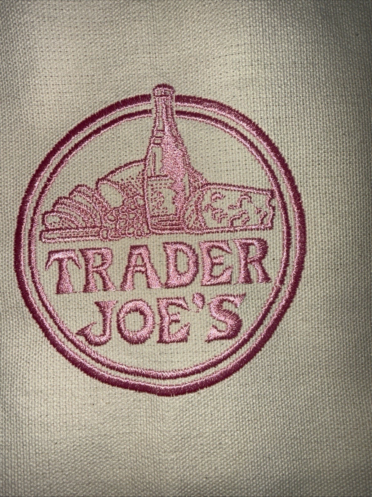 Trader Joe’s Canvas Large Purple Shopping Bag Limited Tote Lavender New W/Tags