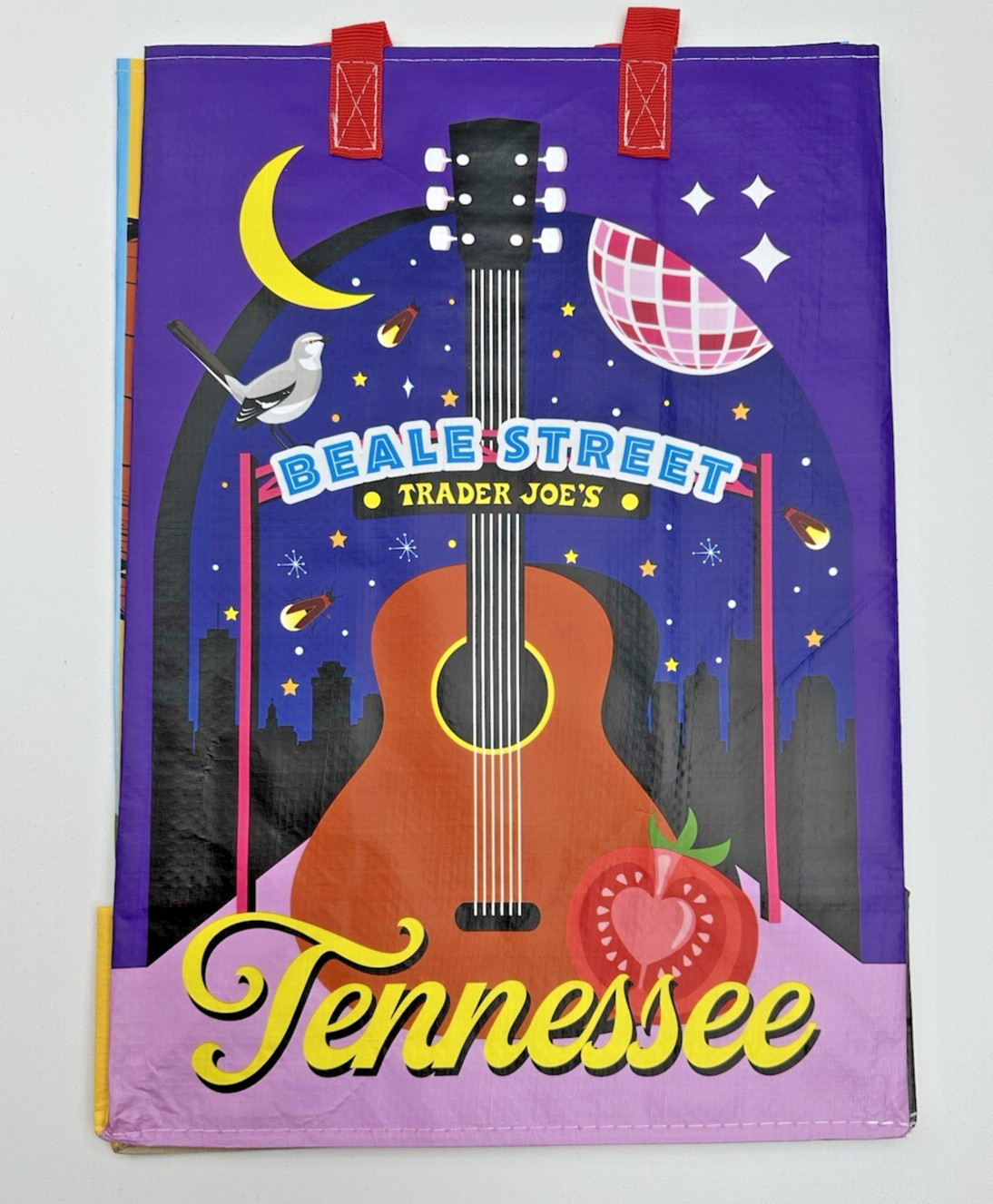 Trader Joe’s Tennessee State Reusable Tote Shopping Grocery Bag NWT 6 Gallon