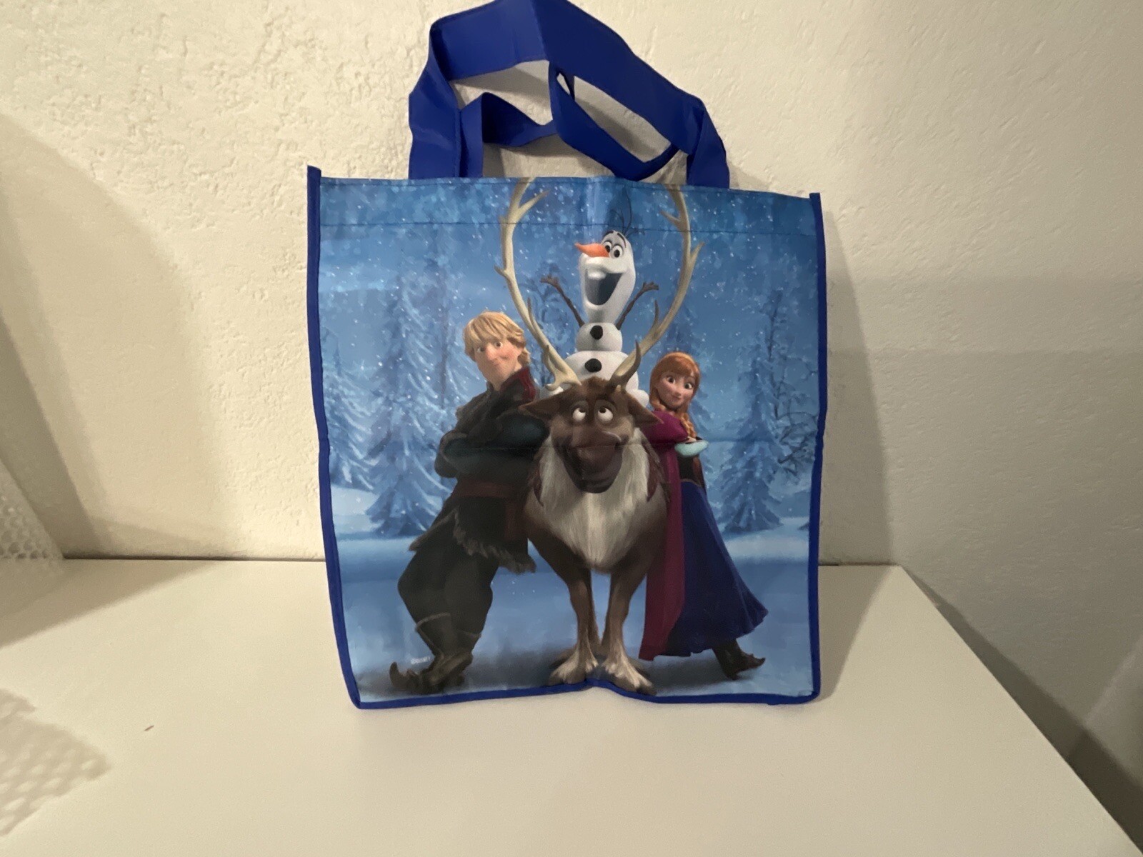Disney Frozen Reusable Tote Bag 13”X13”X3” Anna, Sven, Olaf, Kristoff NWT’S