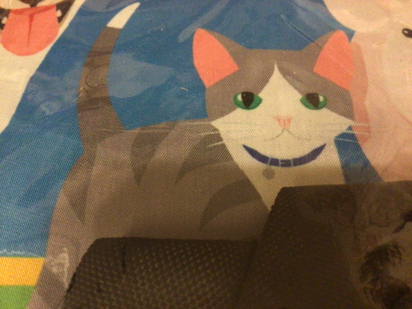 Humane Society Dog Cat Pig Blue Reusable Tote Shopping Bag