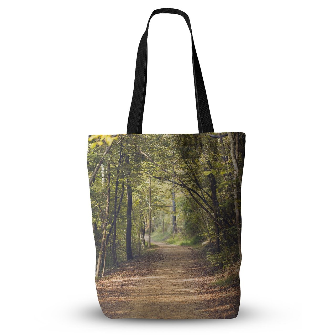 KESS InHouse Ann Barnes “Forest Light” Nature Photography Trees Green Everything