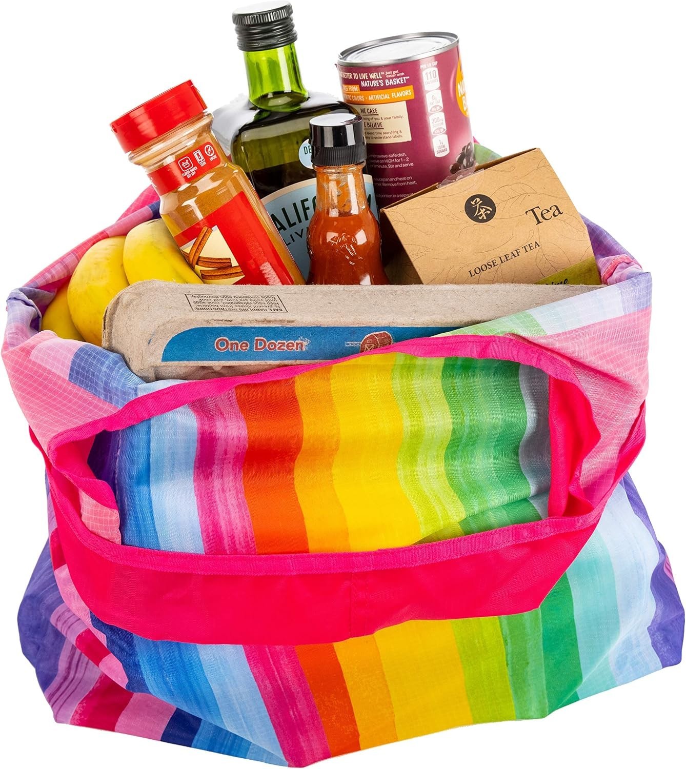 Reusable Grocery Bags | Vibrant Tote Bag For Groceries, Gym, Office, Beach, Toys