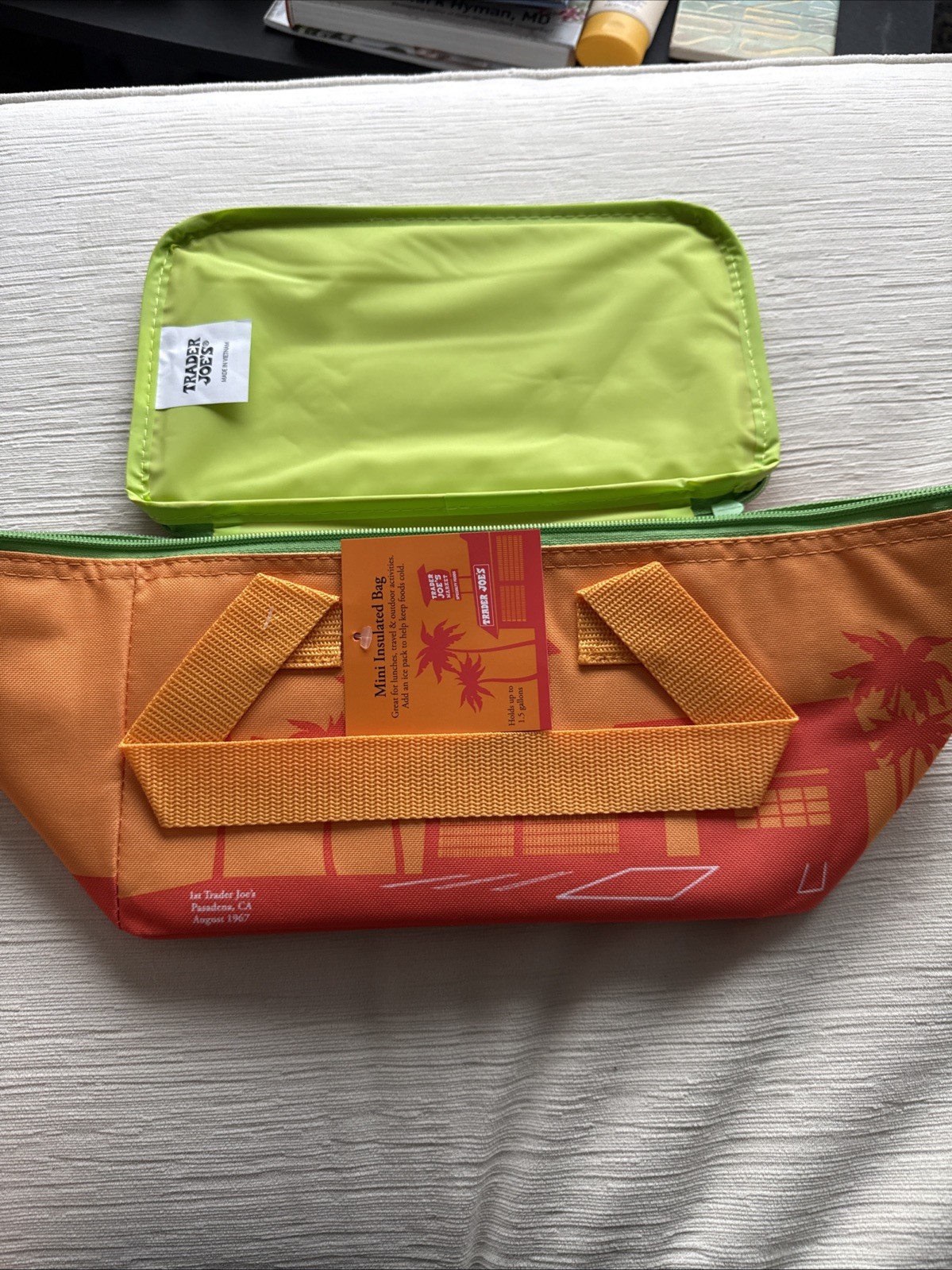 Limited Summer Edition Trader Joe’s 2026 Mini Insulated Tote Sunny Orange Viral