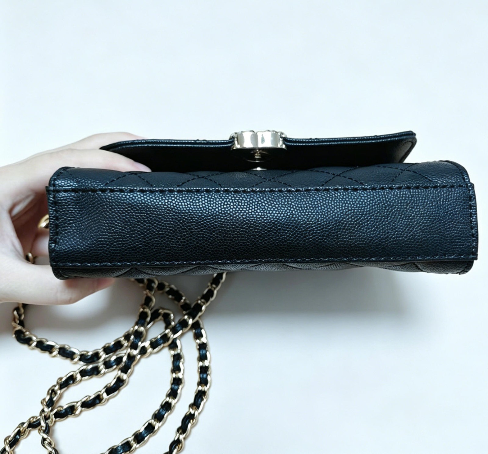 Beauty Premium Gift Pebbled Leather Top Handle Bag Shoulder Crossbody Purse