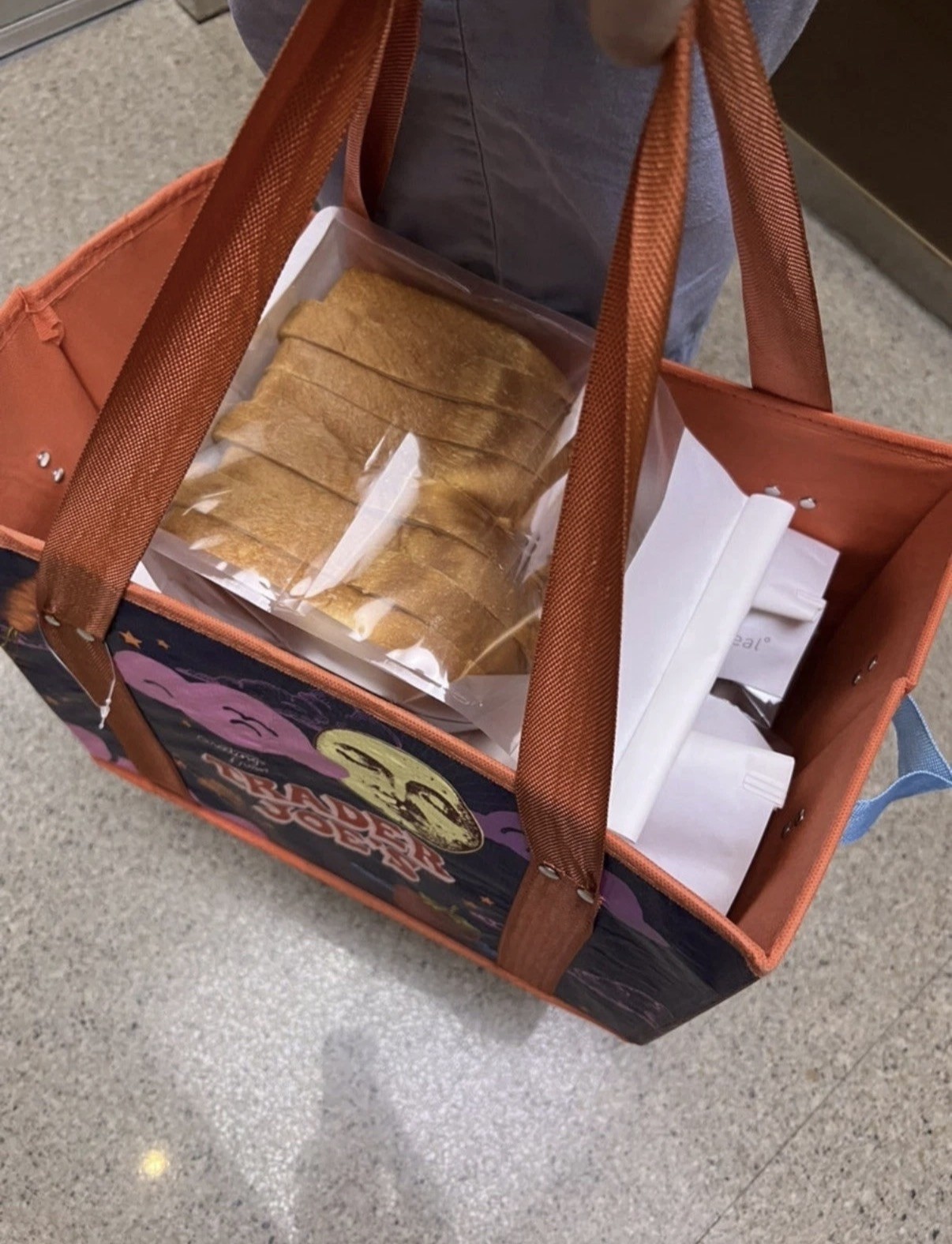 New Trader Joe’s Stand Up Collapsible Reusable Grocery Tote Shopping Bag