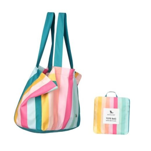 Everyday Beach Tote Bag – Reusable Carrier Bag for Summer – Coastal Candy