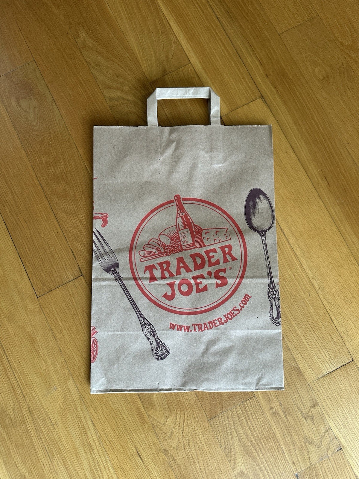 Trader Joe’s Large Brown Paper Shopping Bag Lot of 6 OEM 12” X 17”