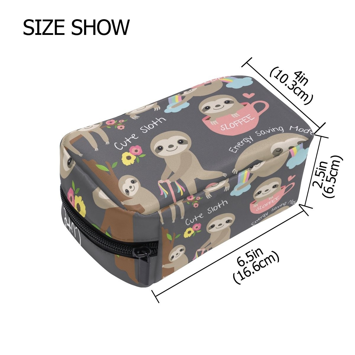 DOENR Makeup Bag Portable Travel Cosmetic Train Case Cute 1 Count (Pack of 1)