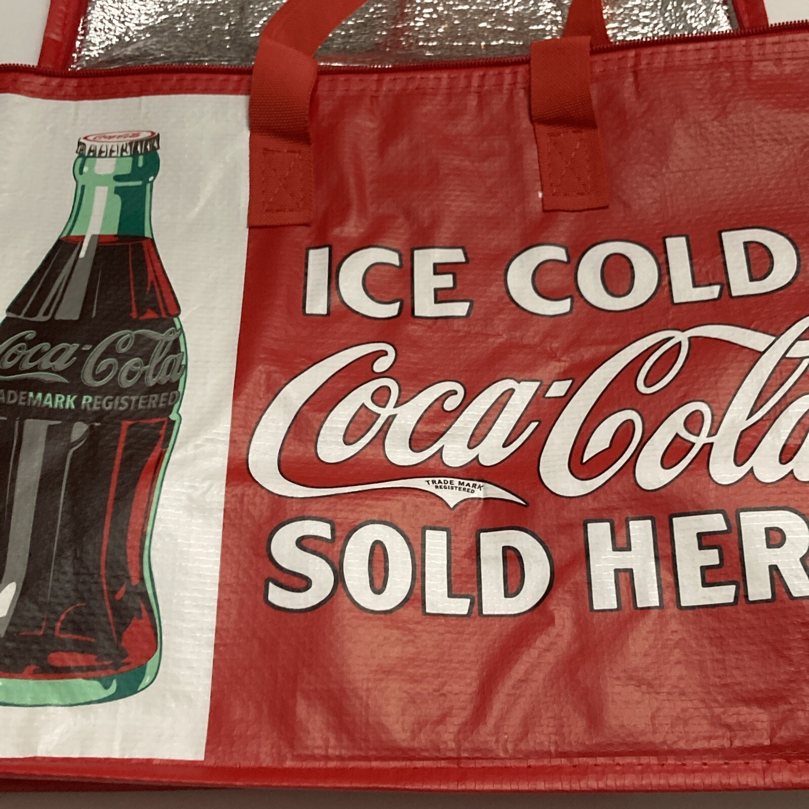 Coca-Cola Sold Here Cold Bag Tesco Classic Cool 2023 Coke Red Insulated Zip New