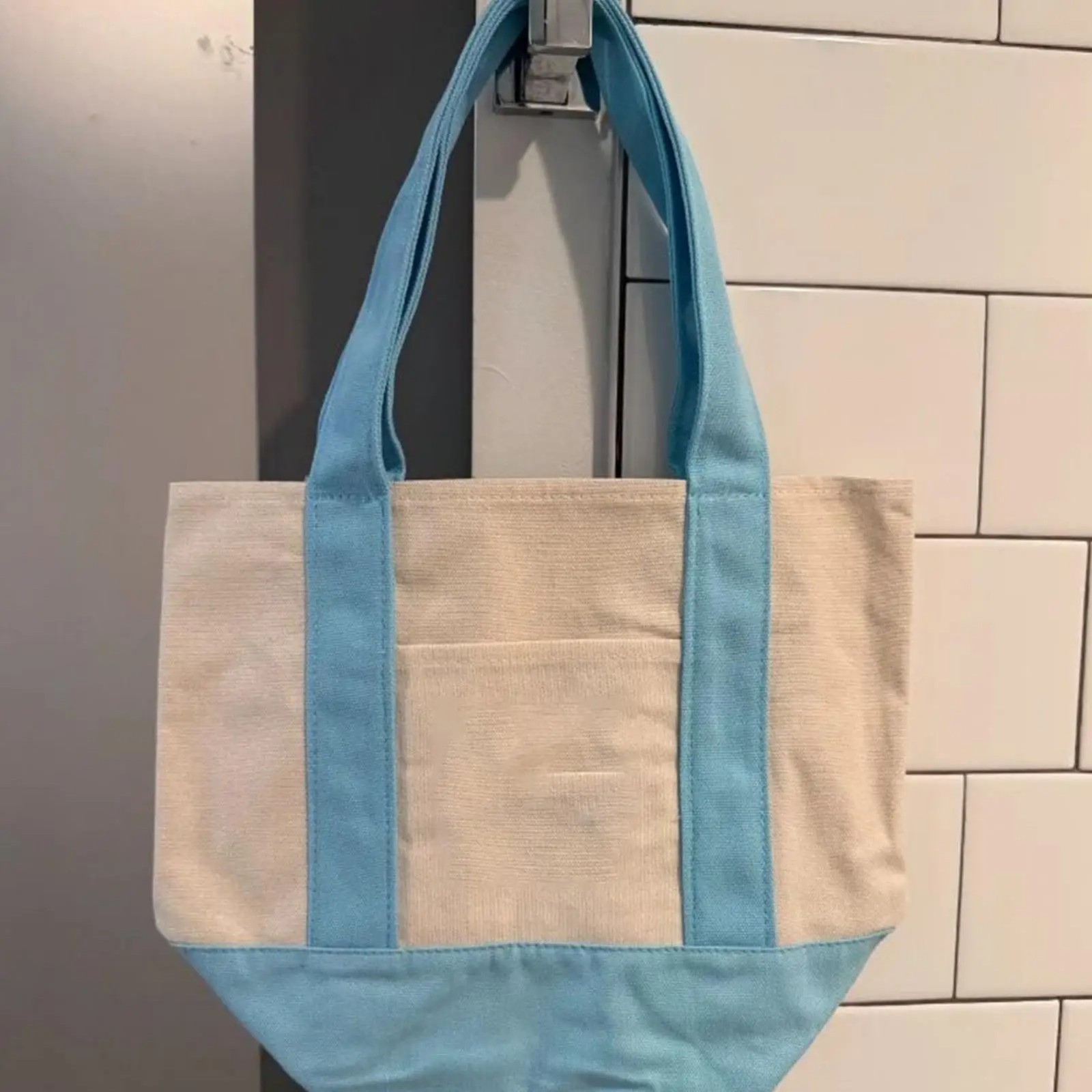 2026 Spring Mini Pastel Canvas Tote Bags – Set Of 2 – READY TO SHIP
