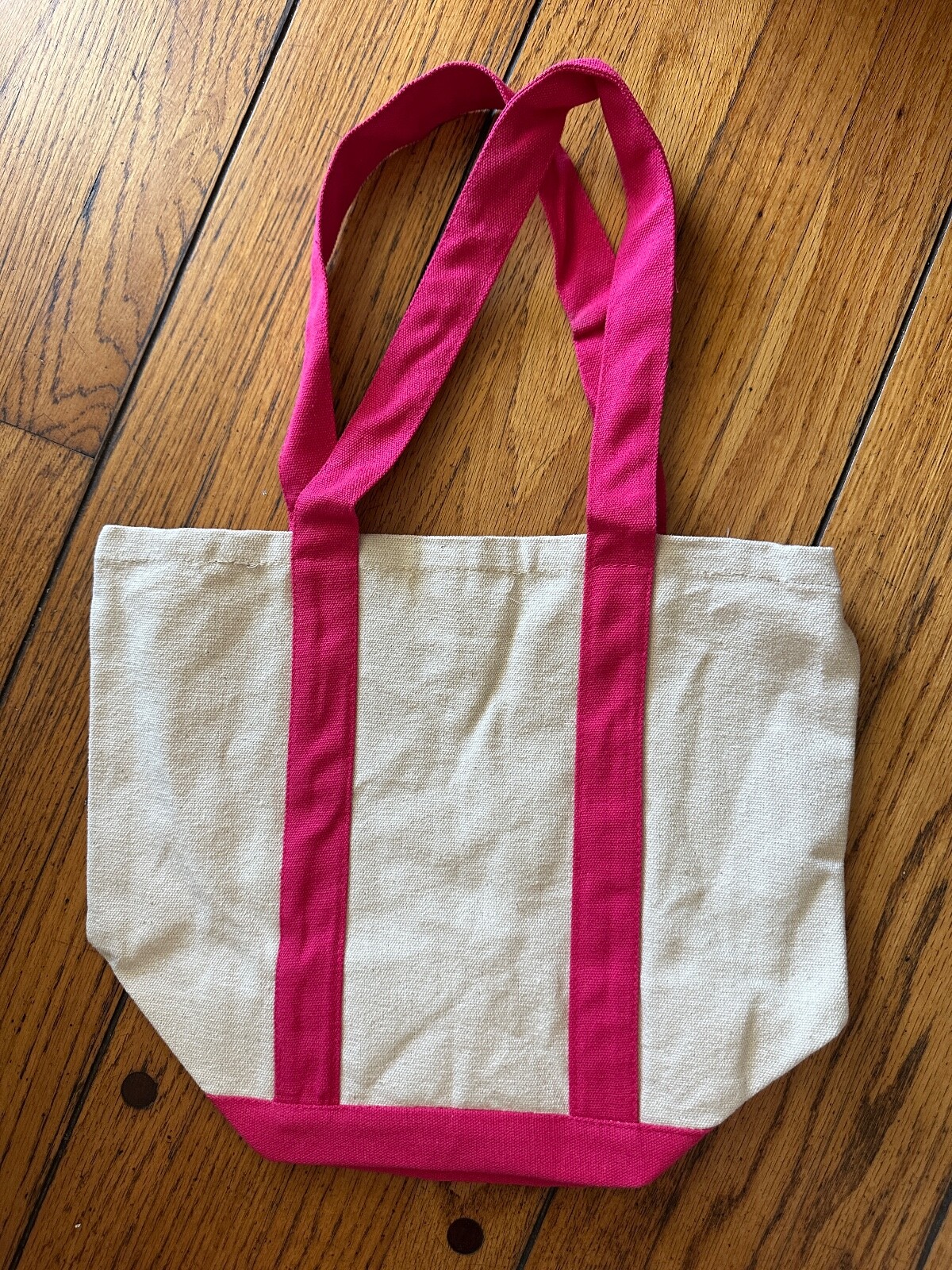 *NEW* T-MOBILE Mini Canvas Tote Bag Off White Pink 12.75 x 10.75″