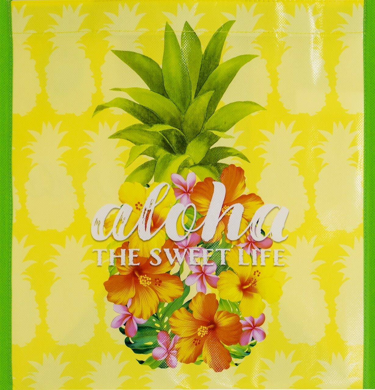 HAWAIIAN ALOHA REUSABLE SHOPPING BAG BEACH BAG / BEACH TOTE