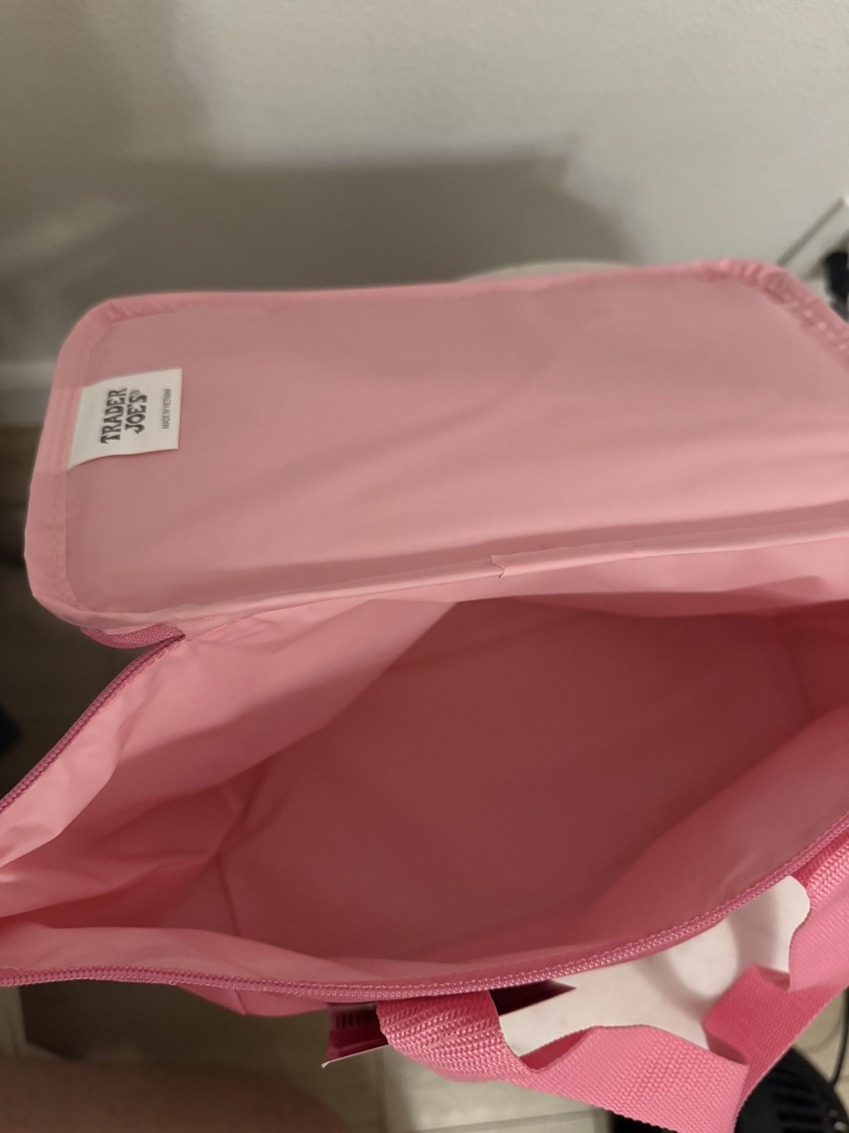 Trader Joe’s Mini Insulated Tote Bag Pink Trader Joes Cooler Bag New