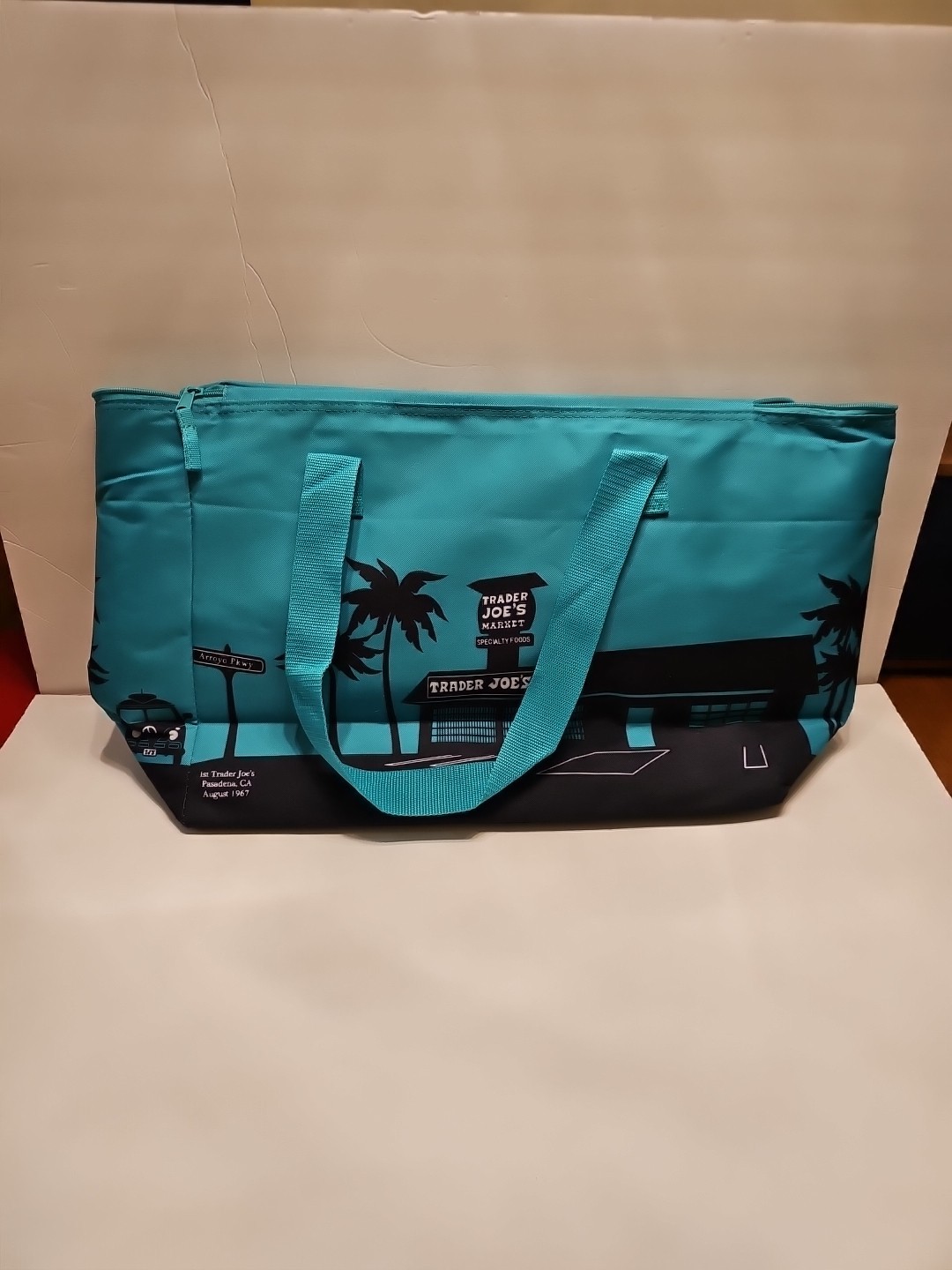 Trader Joe’s Emerald Green /teal NEW Insulated Cooler Large 8 Gallon Tote Bag