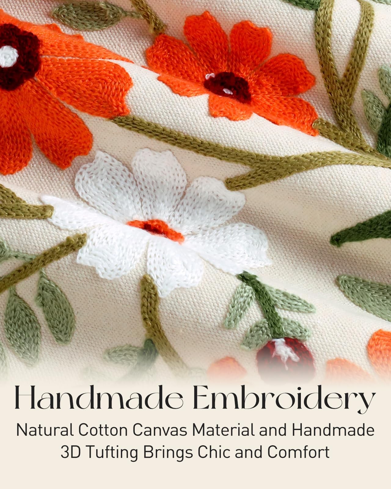 Embroidery Canvas Tote Bag for – Reusable Totes with Pocket & Magnetic Buckle…