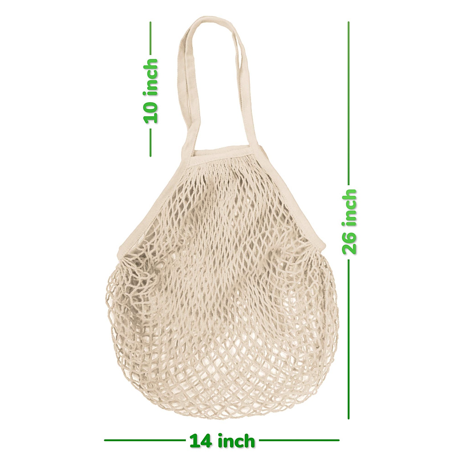 5 pack Cotton String Shopping Bags Reusable Washable Grocery Mesh Bags Organi…