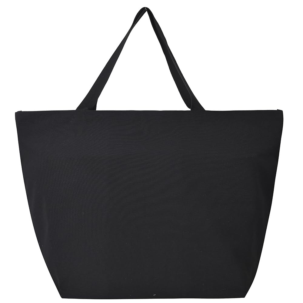 XXXL Large Heavy-Duty Canvas Tote Bag for Grocery, Beach, Laundry, Moving
