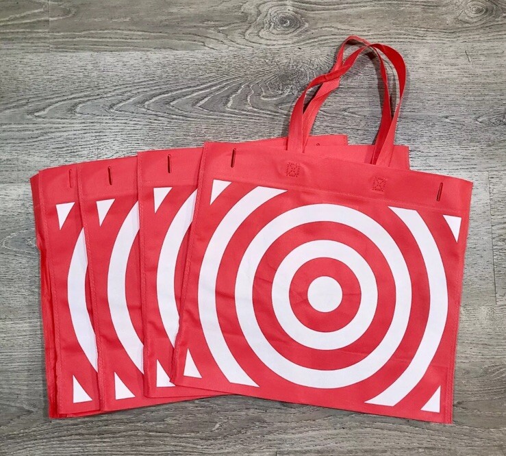 12 Count Lot of NEW Updated Reusable Target Shopping Grocery Bags/Totes Washable