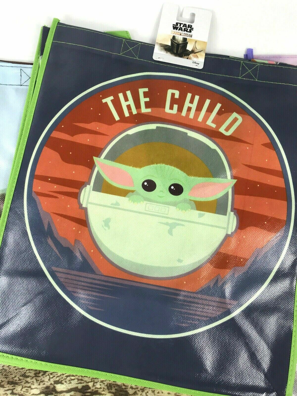 Set of 4 Star Wars The Mandalorian Baby Yoda Reusable Party Tote Gift Bags