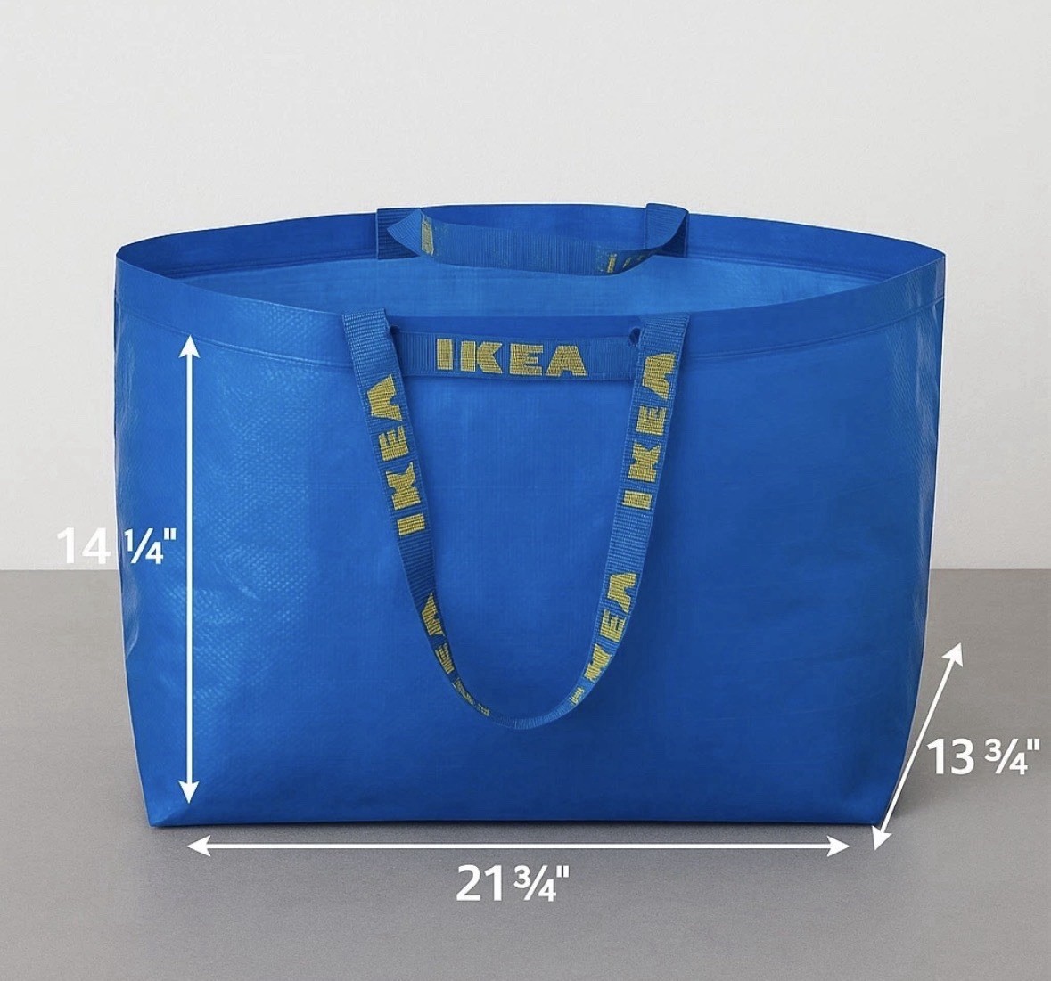Pack of 4 IKEA Shopping Bag Blue Large Sturdy Laundry, Grocery – 172.283.40 New