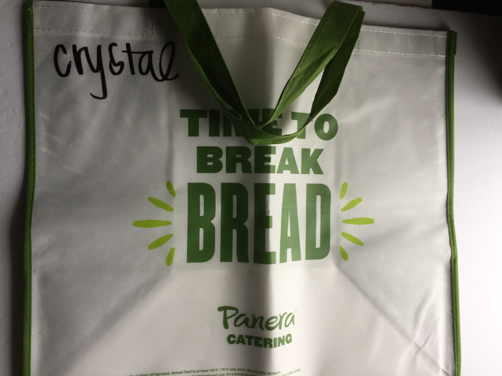 Panera Large 21” x 18” 12” Catering Bag (Marked Up)