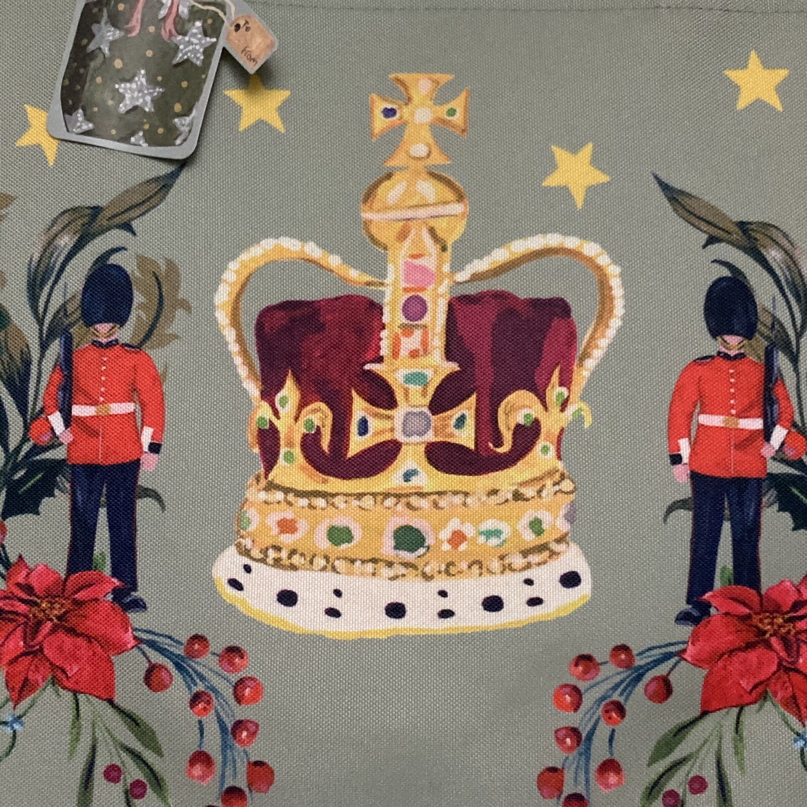 Royal Collection Trust Royal Christmas Bag State Crown King Queen Guard 2022 New