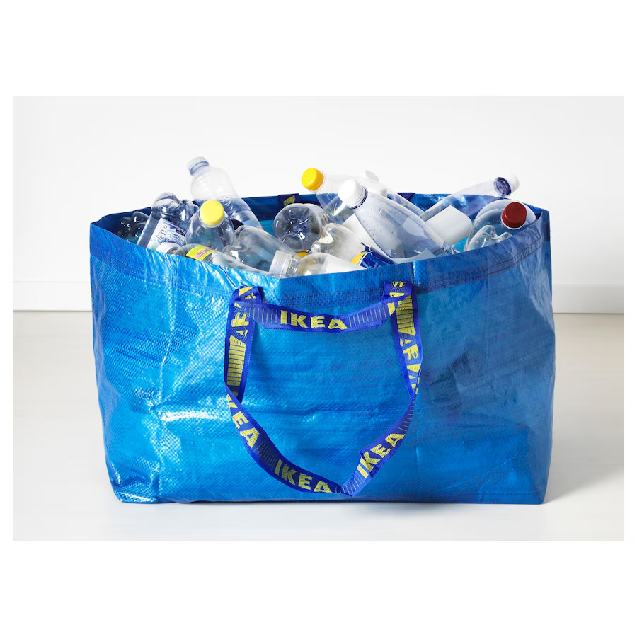 Pack of 4 IKEA Shopping Bag Blue Large Sturdy Laundry, Grocery – 172.283.40