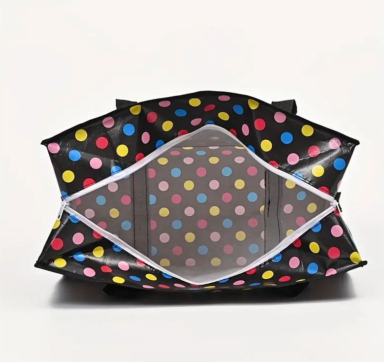 Extra Huge Reusable Nonwoven Polyester Laundry Storage Bags with handle & zipper